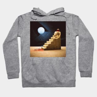 abstract staircase illustration Hoodie